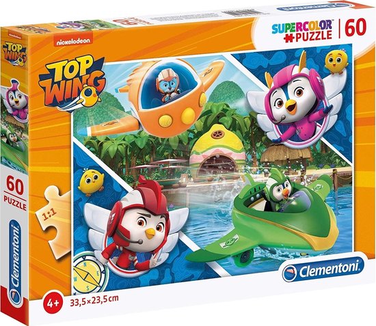 550x477-50 Clementoni Legpuzzel Top Wings Vliegen Junior Karton 60 Stukjes - Image 1