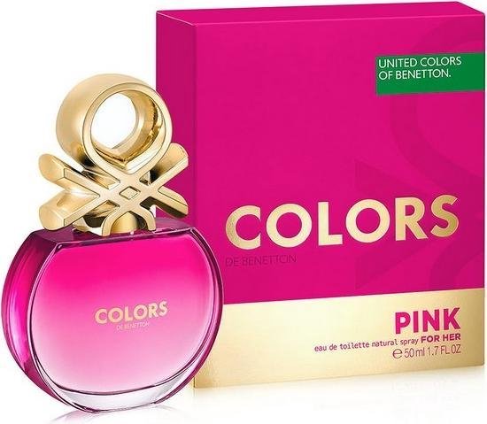 550x479-23 Damesparfum Colors Pink Benetton 8433982015076 EDT (50 ml) Colors Pink 50 ml - Image 1