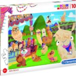 Clementoni Legpuzzel - Supercolor Puzzel Collectie - No probllama - 104 stukjes, puzzels kinderen