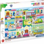 Clementoni Legpuzzel - Supercolor Puzzel Collectie - In the city - 104 stukjes, puzzels kinderen