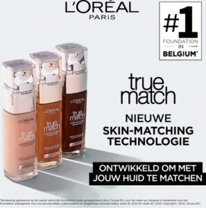 L’Oréal Paris True Match Foundation - Natuurlijk dekkende foundation met Hyaluronzuur en SPF 16 - 1R/C - 30 ml - Image 2