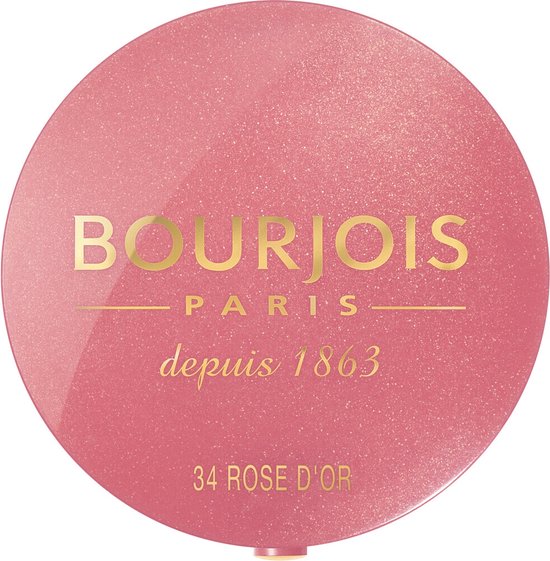550x561-57 Little Round Pot Blusher Powder By Bourjois #034-rose-d'or - Image 1