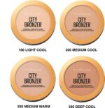 Maybelline New York - City Bronzer & Contour Powder - 300 Deep Cool - Bronzing en Contouring Poeder - 51,4 gr.