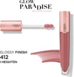 L'Oréal Paris Glow Paradise Balm in Gloss - Volumegevende Lipgloss Verrijkt met Hyaluronzuur - 412 I Heighten - Nude - 7 ml - Image 4
