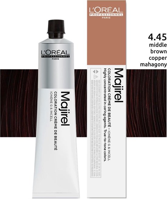 550x653-35 Majirel Ionene G Cream Hair Color By L'oreal #4.45-50ml - Image 1