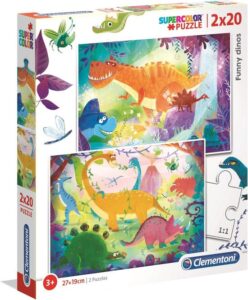 Clementoni Puzzel 2x20 stukjes Dino - Image 3