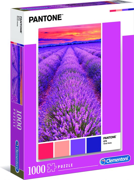 550x740-39 Clementoni Legpuzzel - Pantone Puzzle Collectie - Vivid Viola - 1000 stukjes, puzzel volwassenen - Image 1