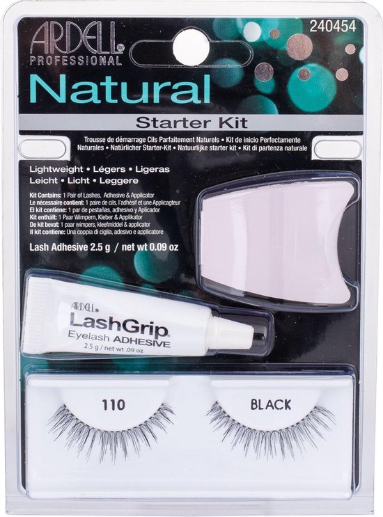 550x743-10 Ardell Starter Kit Natural 110 Black 25 G - Image 1