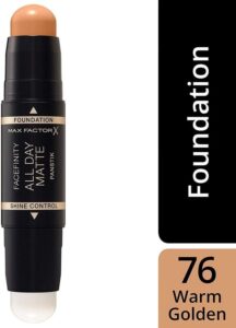 Max Factor Foundation Stick Facefinity All Day Matte Panstik 76 Warm Golden - Image 4