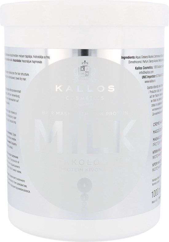 550x788-48 Kallos - Milk Hair Mask With Milk Protein ( Dry and Damaged Hair ) - 1000ml - Image 1