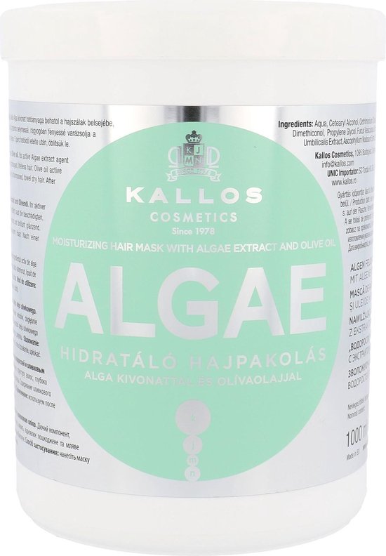 550x792-58 Kallos - Algae Moisturizing Hair Mask - 1000ml - Image 1