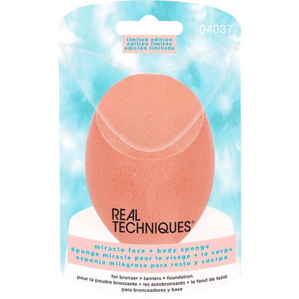704574_a94d2c382bfe8e775f984c798b8bdbe7 Real Techniques Miracle Complexion Sponge Face Body For Tanner Bronzer Foundation - Image 1