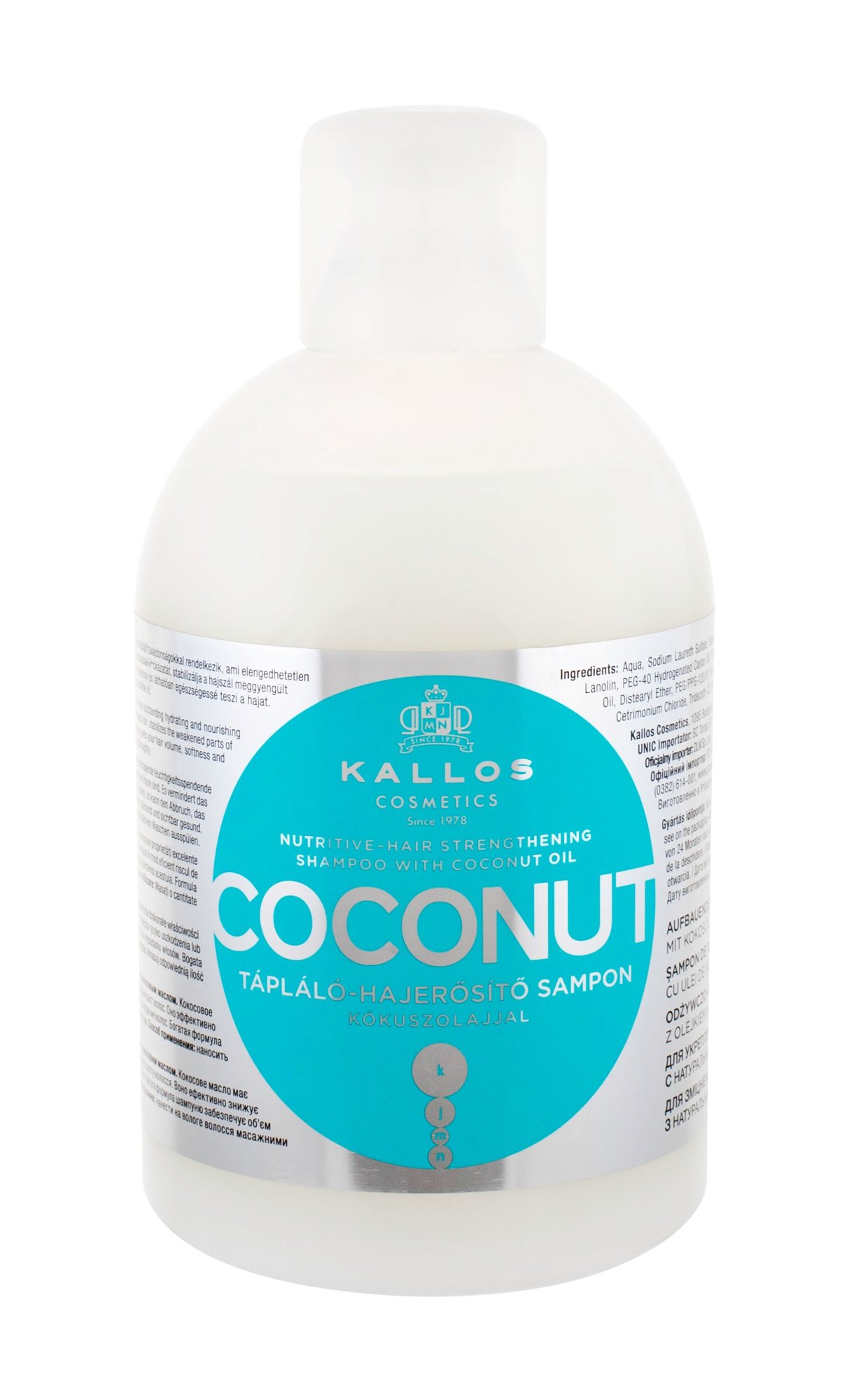 73508_28b9e6663965ee10a9addc8fc4c70f6a Kallos Coconut Nutritive-Hair Strengthening Shampoo 1000 ml - Image 1