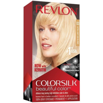 kdUZQhuMr5Aj3LDWhZXTbN Revlon Colorsilk Ammonia Free 03 Ultra Light Sun Blonde - Image 1