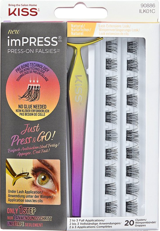 productImage-322 imPRESS Kunstwimpers - Zelfklevend - Wimperextensie - Lashes - Valse Wimpers - Geen irratie - Herbruikbaar - Press-on Falsies – Natural - Image 1