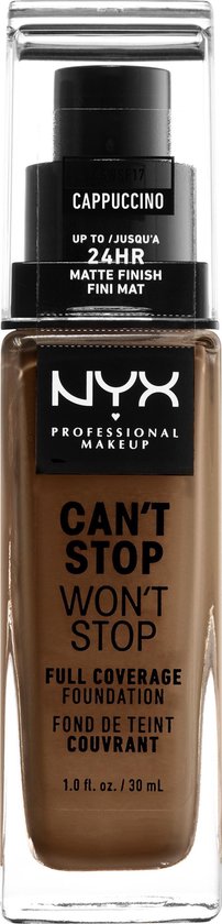 202x840-194 NYX Professional Makeup - Can’t Stop Won’t Stop Foundation - Cappucino - Image 1