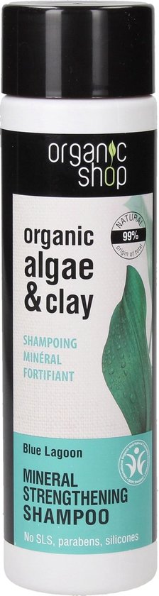 224x840-161 Organic Shop - Organic Algae & Clay Strengthening Shampoo Wzmacniajacy Szampon Do Włosów - 280ML - Image 1