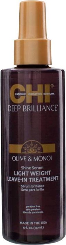 228x840-236 CHI Deep Brilliance Shine Serum Light Weight Leave In Treatment - Image 1
