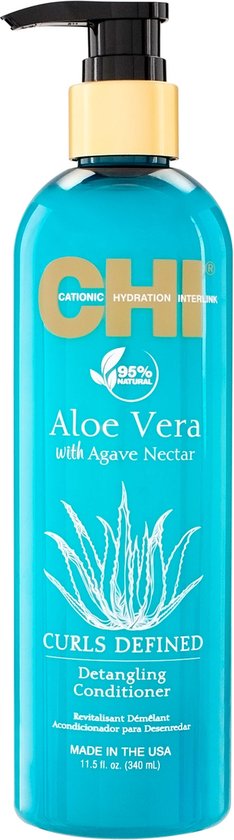 234x840-250 CHI Aloe Vera Detangling Conditioner Krullend Haar 340ml - Image 1
