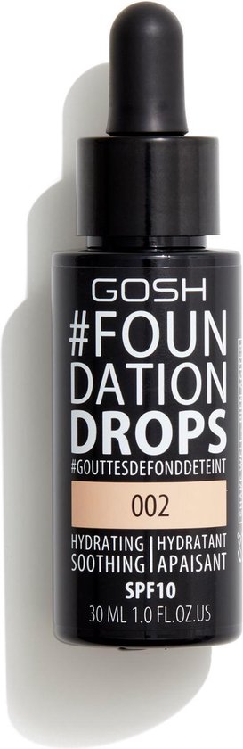 273x840-153 Gosh - #Foundation Drops Moisturizing & Smoothing Face Primer 002 Ivory 30Ml - Image 1