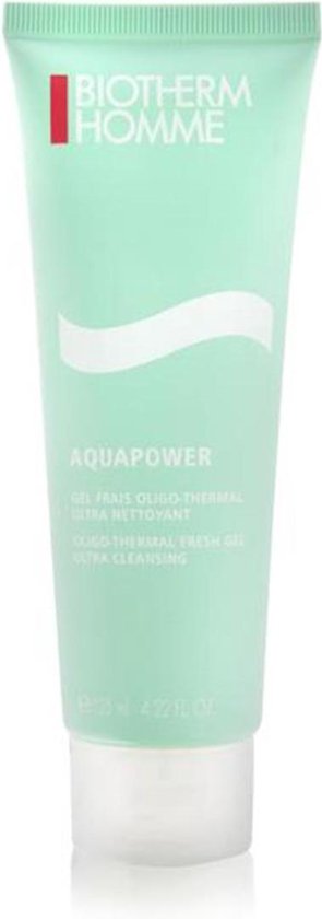295x840-27 Biotherm Homme Aquapower Oligo Thermal Fresh Gel Ultra Cleansing 125ml Facial Cleansing Gel - Image 1