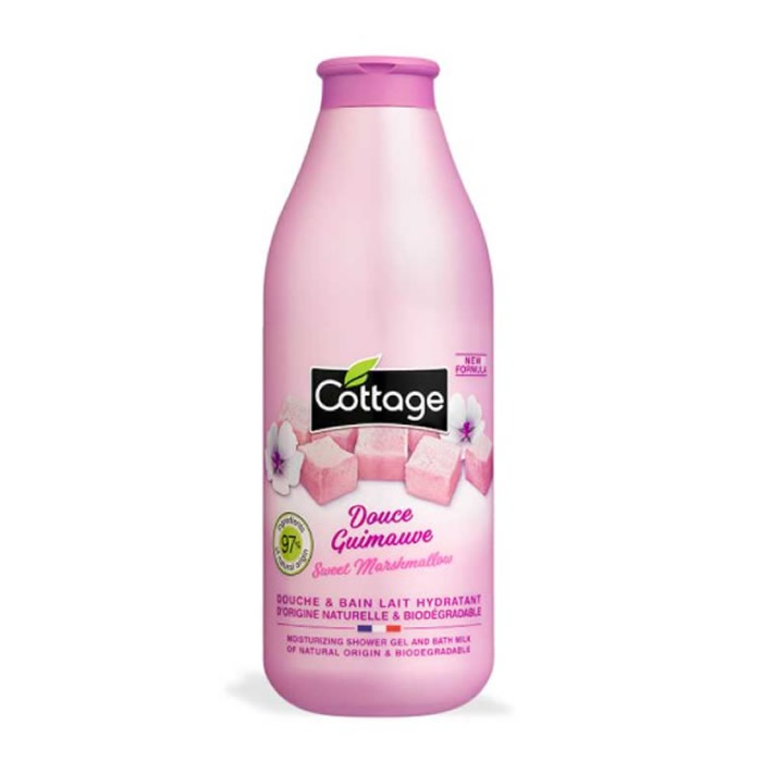 3141380059077 Cottage Sweet Marshmallow Milk Shower Gel 750ml - Image 1