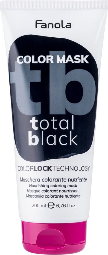 357x840-84 Fanola Masker Color Mask Total Black - Image 1
