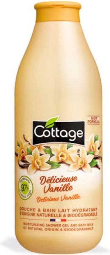 363x840-203 Cottage Delicious Vanilla Milk Shower Gel 750ml - Image 1