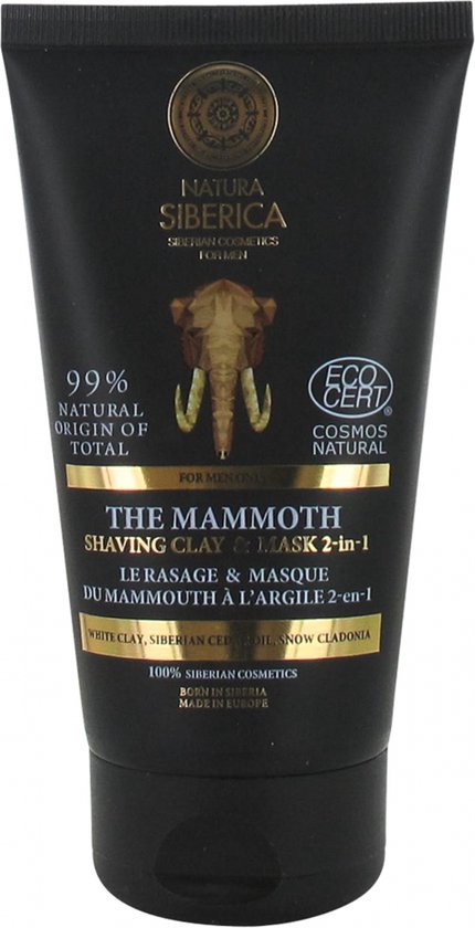 430x840-124 Natura Siberica Men 2in1 Shave and Mask The Mammoth Perfect Shave 150 ml - Image 1