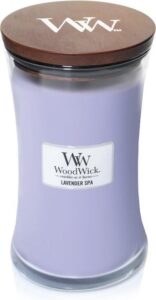WoodWick Hourglass Large Geurkaars - Lavender Spa - Image 4