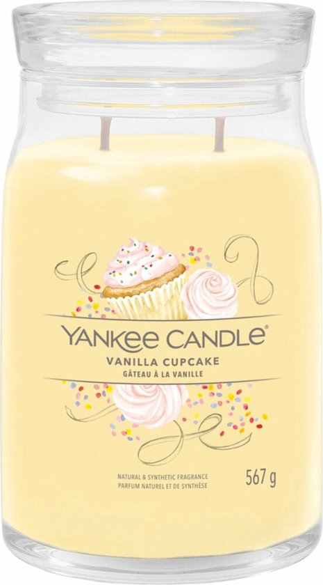 465x840-90 Yankee Candle - Vanilla Cupcake Signature Large Jar - Image 1