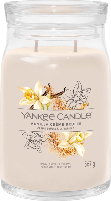 466x840-101 Yankee Candle - Vanilla Crème Brûlée Signature Large Jar - Image 1