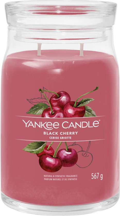 466x840-115 Yankee Candle - Black Cherry Signature Large Jar - Image 1