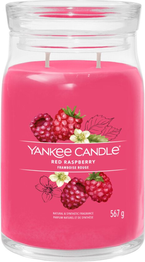 466x840-119 Yankee Candle - Red Raspberry Signature Large Jar - Image 1