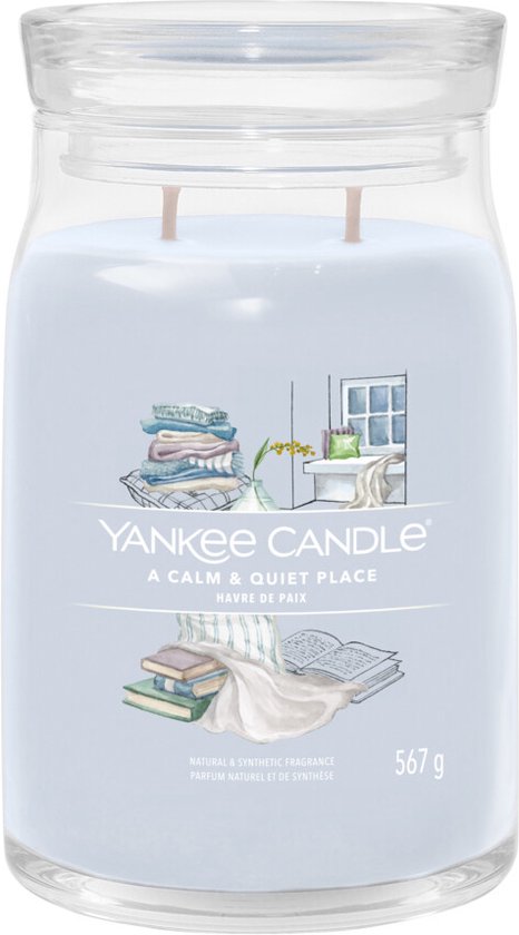 466x840-120 Yankee Candle - A Calm & Quiet Place Signature Large Jar - Image 1
