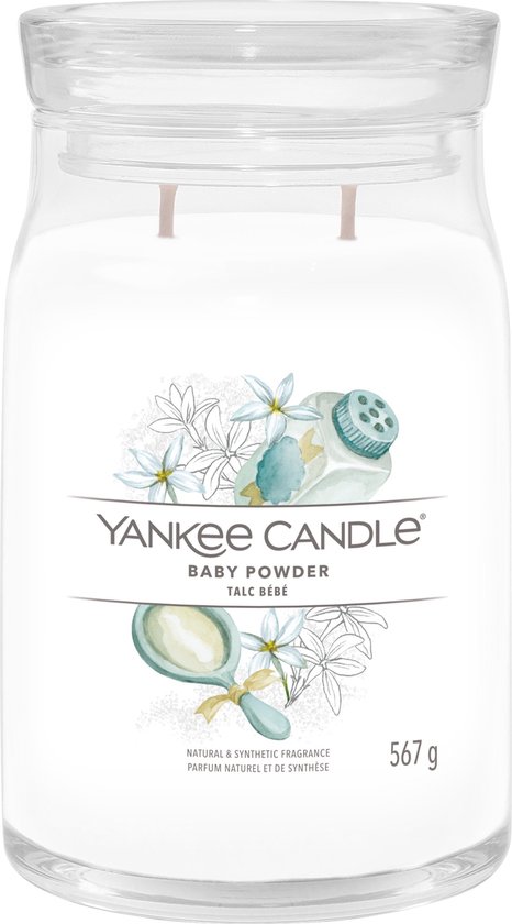 466x840-122 Yankee Candle - Baby Powder Signature Large Jar - Image 1
