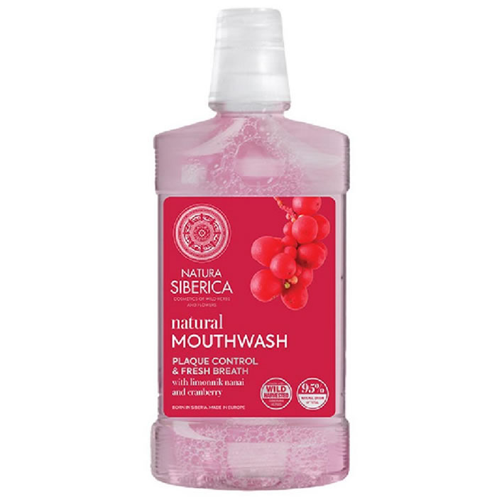 4743318140247_1 Natura Siberica Natural Mouthwash Schizandra And Cranberry 520ml - Image 1