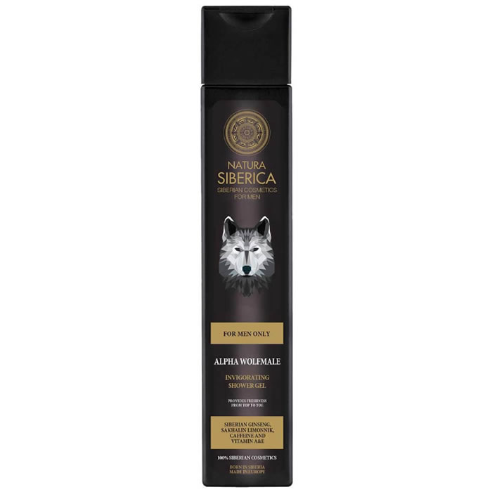 4743318151243_1 Natura Siberica Alpha Wolfmale Invigorating Shower Gel 250ml - Image 1