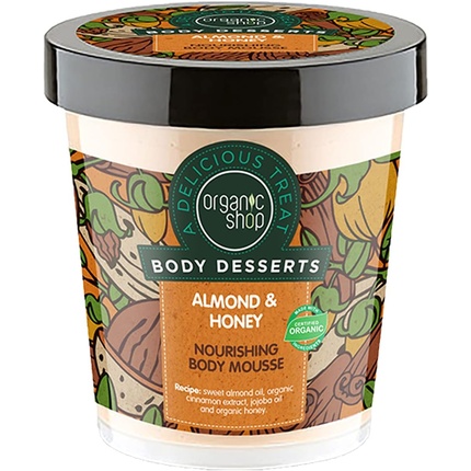 4wDVRgppGHkS7QuyLfuGMR Organic Shop Almond Honey Espuma Corporal Nourishing 1un - Image 1