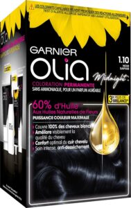 Permanent Dye Olia 1,10 Black Sapphire Garnier Ammonia-free (4 Pieces) - Image 4