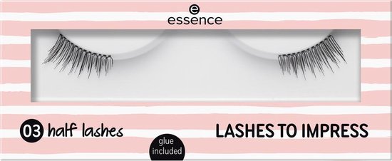 550x226-18 Essence Cosmetics Lashes to Impress Pestañas Artificiales 03-Half Lashes 1 U - Image 1
