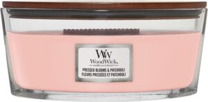 WoodWick Geurkaars Ellipse Pressed Blooms & Patchouli 454 gr - Image 3