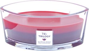 WoodWick Heartwick Flame Ellipse Geurkaars Trilogy - Sun Ripened Berries - Image 2