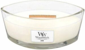 WoodWick Heartwick Flame Ellipse Geurkaars - Linen - Image 3