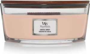 WoodWick Heartwick Flame Ellipse Geurkaars - Coastal Sunset