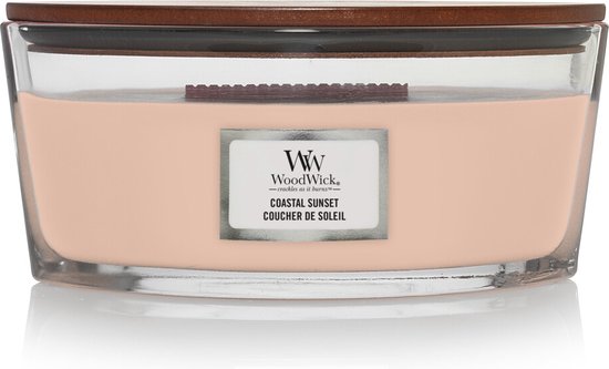 550x333-53 WoodWick Heartwick Flame Ellipse Geurkaars - Coastal Sunset - Image 1