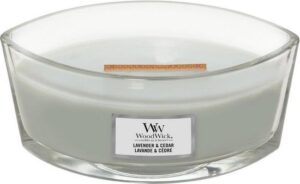 WoodWick Lavender & Cedar Ellipse Candle - Image 2