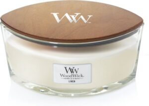 WoodWick Heartwick Flame Ellipse Geurkaars - Linen - Image 4