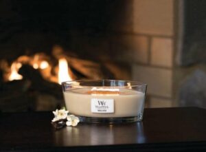 WoodWick Heartwick Flame Ellipse Geurkaars - Vanilla Bean - Image 4