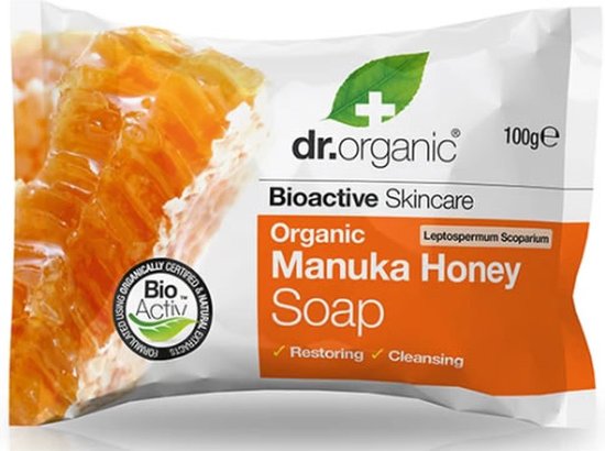 550x410-76 Dr.organic Organic Manuka Honey Soap 100gr - Image 1